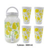 Imagen de Frasco para jugos con canilla y tapa-estampado con vasos-3,8
