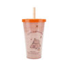 Imagen de Vaso con tapa y sorbito   450 ml. 4 diseños