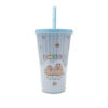 Imagen de Vaso con tapa y sorbito   450 ml. 4 diseños