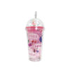 Imagen de Vaso con tapa con pelotitas-unicornio y sorbito-450 ml. 4 di