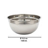 Imagen de Bowl redondo acero inox. 19,5cm.