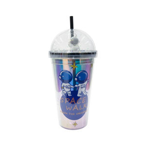 Imagen de Vaso Infantil Con sorbito y tapa - Diseños surtidos 500ml