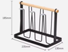 Imagen de Escurridor Soporte de Vasos en Metal y Bambu