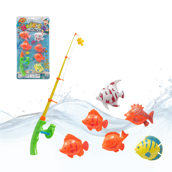 Imagen de Juego de pesca en blister-1 caña- 19cm.