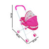 Imagen de Cochecito moises para muñeca en bolsa-47x25cm.