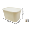 Imagen de Caja Organizadora en plástico Con tapa - 1 Caja de 24x 16x 14.5 cm
