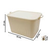 Imagen de Caja Organizadora en plástico Con tapa - 1 Caja de 25 x 24 x 22 cms