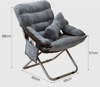 Imagen de Silla plegable reclinable acolchonada con bolsillo lateral