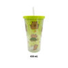 Imagen de Vaso con tapa y sorbito-450ml.- 4 diseños