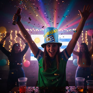 Imagen de Sombrero de Uruguay - Galera Fiestas Futbol Cotillon