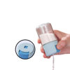 Imagen de Salero de vidrio tapa color con boton dispensador