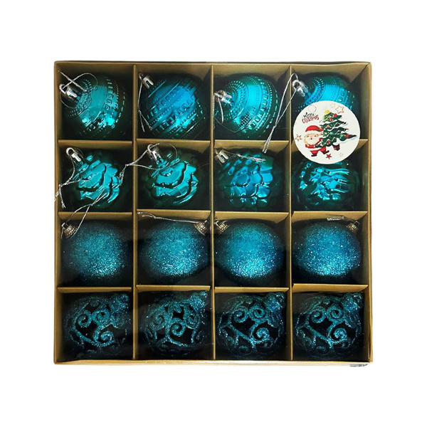 Imagen de Navidad bolas 6cm-caja por 16pc-azul-caja