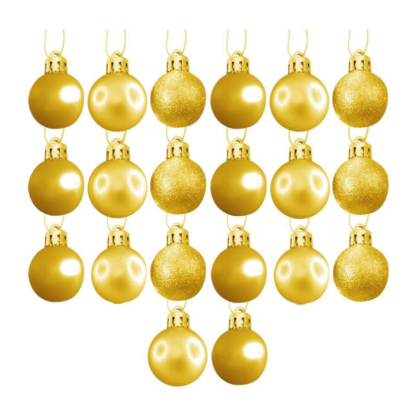 Imagen de Navidad bolas 5cm-caja por 20pc-dorado-caja
