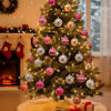 Imagen de Navidad bolas surtidas -6cm-caja por 30pc-rosa y plata
