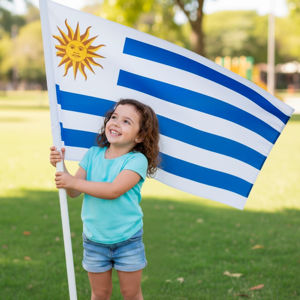 Imagen de Bandera de Uruguay-60x90cm.