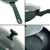 Imagen de Wok Sartén aluminio con tapa de vidrio 28cm.