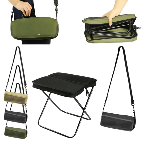 Imagen de Banqueta plegable con bolso para transportar-soporta 120 kg.