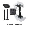 Imagen de Guirnalda Led Solar 5 metros - 20 Luces cálidas Luces navideñas