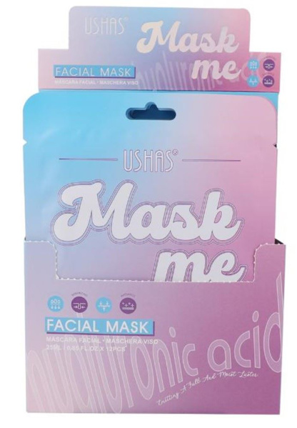 Imagen de Mascara facial Ushas-acido hialuronico