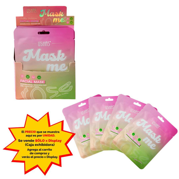 Imagen de Mascara facial Ushas-rosa