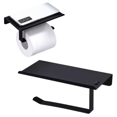 Imagen de Porta rollo de papel higiénico Con base estante para celular