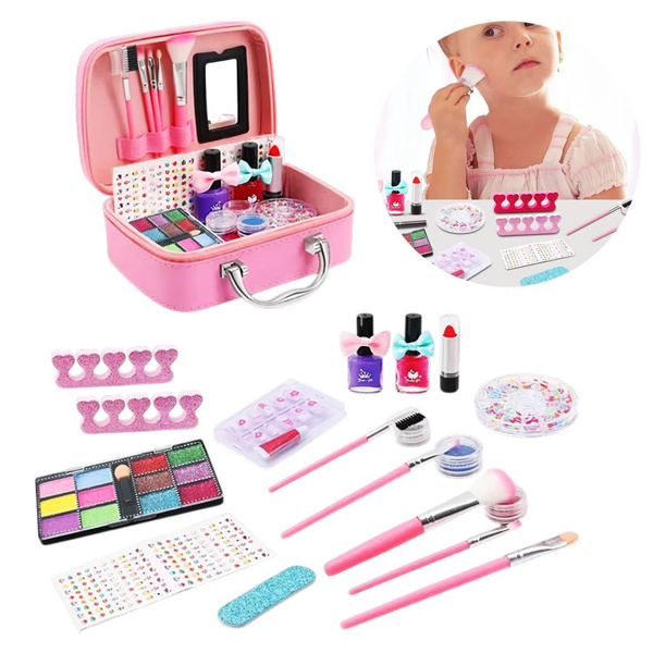 Imagen de Set de belleza infantil maleta makeup y accesorios 20 piezas