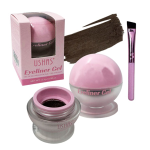 Imagen de Delineador Ushas de ojos gel-waterproff-café-UEL003-3
