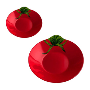 Imagen de Platos - Set x 2 platos decorados en Vidrio