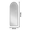 Imagen de Espejo de pie con luz led - Espejo arco cuerpo entero con luz led