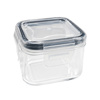 Imagen de Recipiente rectangular 150ml con tapa cierre hermetico