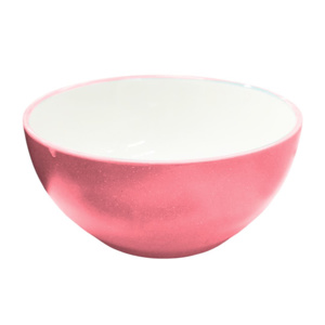 Imagen de Bowl ceramica redondo-liso borde color-interior blanco