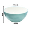 Imagen de Bowl ceramica redondo-liso borde color-interior blanco