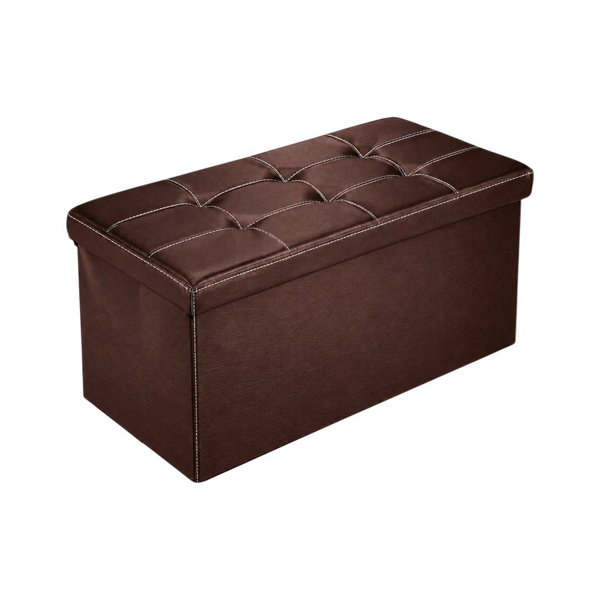 Imagen de Baul Puff Asiento Banqueta Piecera Cama  Living - Color Café