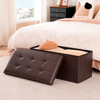 Imagen de Baul Puff Asiento Banqueta Piecera Cama  Living - Color Café