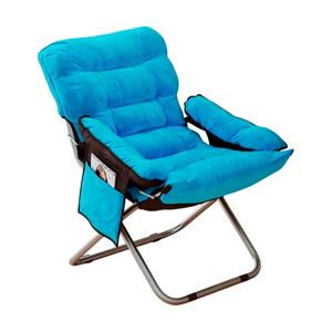 Imagen de Silla plegable reclinable acolchonada con bolsillo lateral
