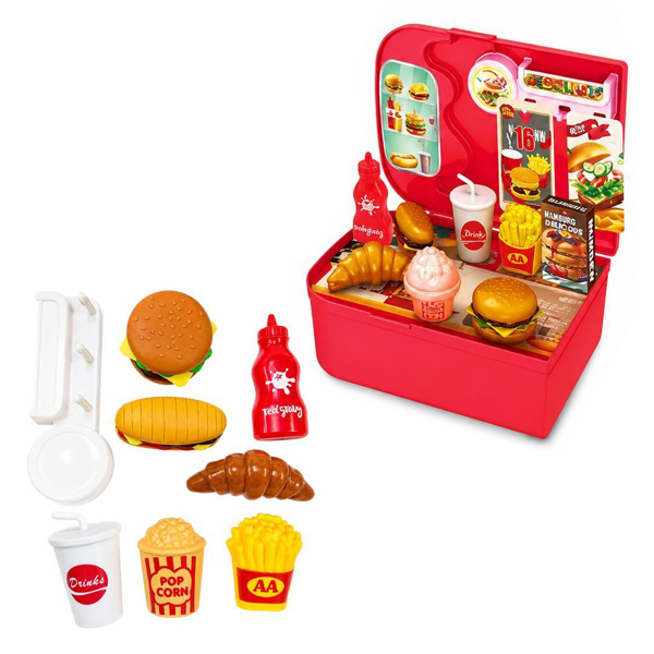 Imagen de Cocinita infantil - Set didáctico de Hamburguesas Juguete