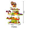 Imagen de Carrito Puesto Mercado De  Frutas y Verduras Juguete 61 pcs