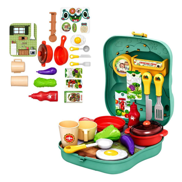 Imagen de Set de cocina Juguete con accesorios en Valija