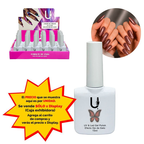 Imagen de Esmalte Ushas semipermanente Cat eye-tono 2