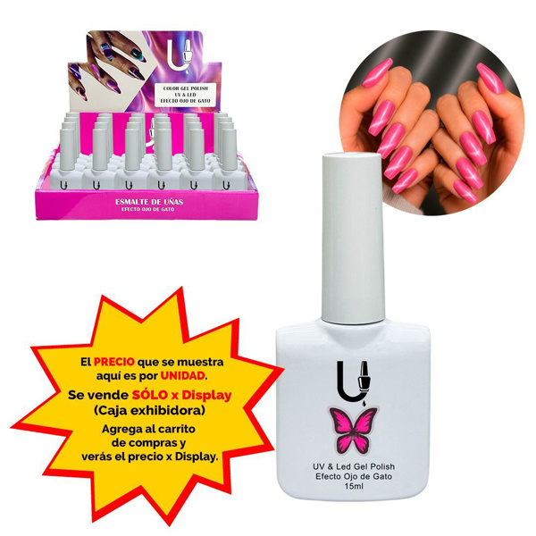 Imagen de Esmalte Ushas semipermanente Cat eye-tono 12