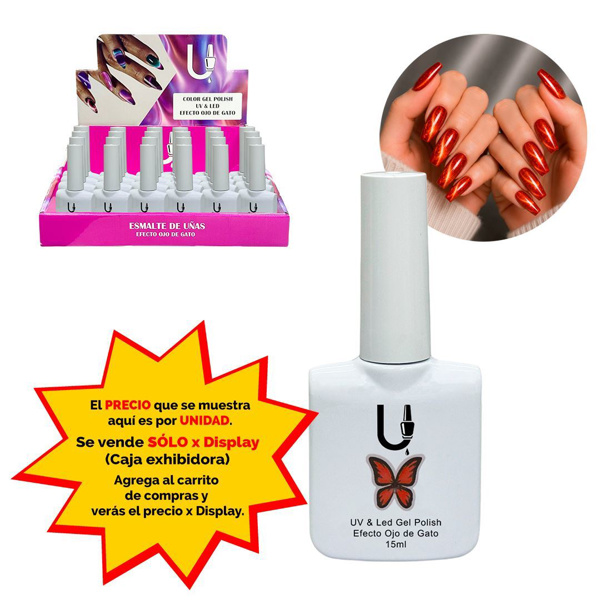 Imagen de Esmalte Ushas semipermanente Cat eye-tono 14