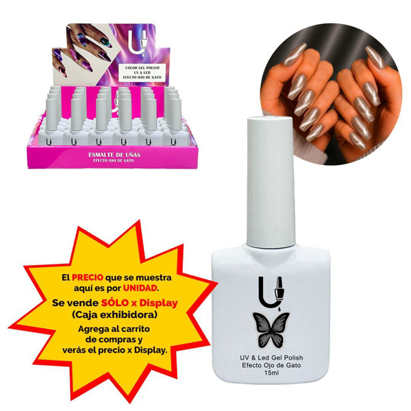 Imagen de Esmalte Ushas semipermanente Cat eye-tono 19