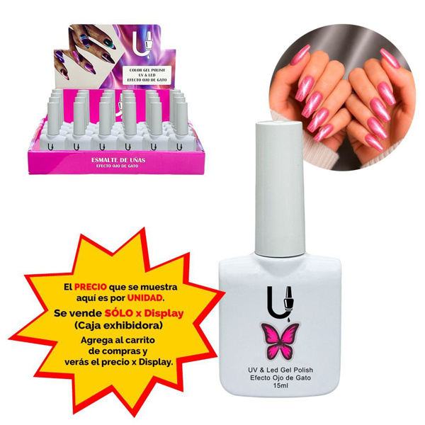 Imagen de Esmalte Ushas semipermanente Cat eye-tono 13