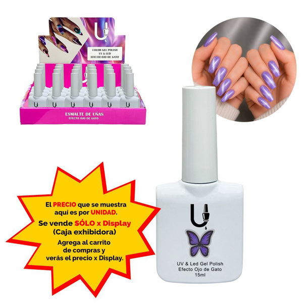 Imagen de Esmalte Ushas semipermanente Cat eye-tono 14