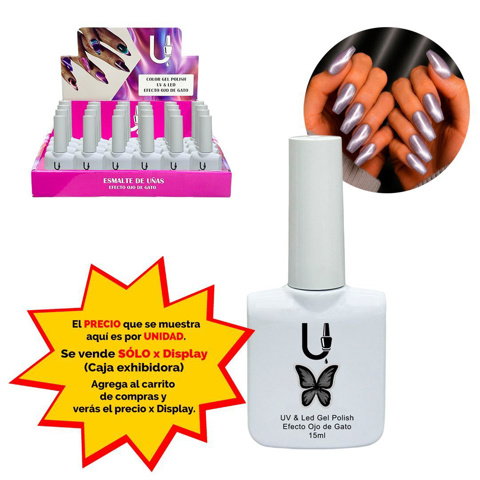 Imagen de Esmalte Ushas semipermanente Cat eye-tono 25