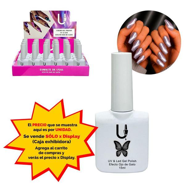 Imagen de Esmalte Ushas semipermanente Cat eye-tono 25