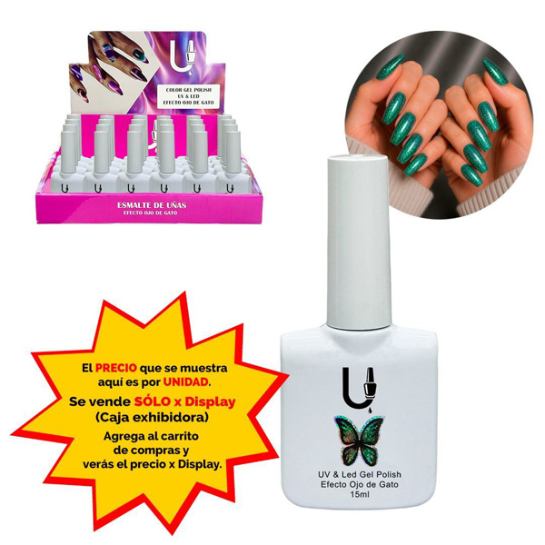Imagen de Esmalte Ushas semipermanente Cat eye-tono 26