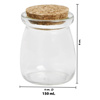 Imagen de Frasco de vidrio con tapón de corcho 200 ml