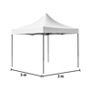 Imagen de Gazebo plegable blanco automatico-estructura de acero 3x3mt.