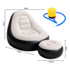 Imagen de Sofá inflable con almohadilla para pies